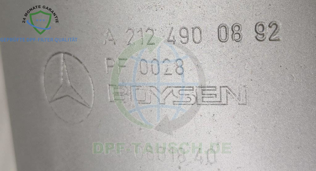 Mercedes 218 CLS E-Klasse W212 350 CDI DPF Dieselpartikelfilter – Bild 3