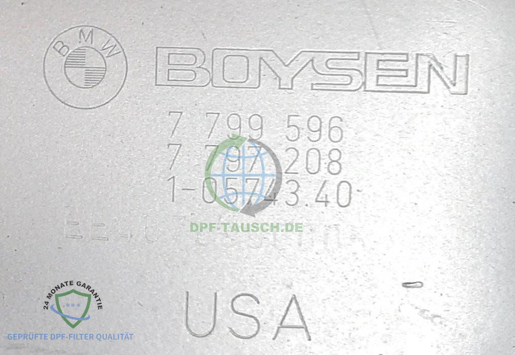 Original Dieselpartikelfilter DPF BMW X3 X5 X6 3.0d 160KW 218PS -7799596 – Bild 2